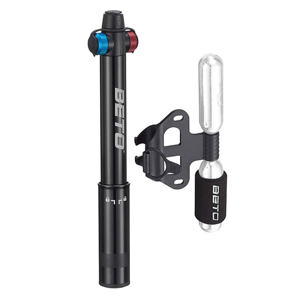 mini bike pump with co2